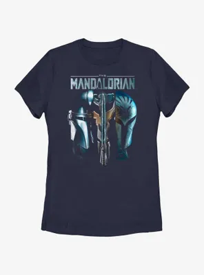 Star Wars The Mandalorian Din Djarin & Bo-Katan Mythosaur Womens T-Shirt BoxLunch Web Exclusive