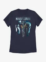 Star Wars The Mandalorian Din Djarin & Bo-Katan Mythosaur Womens T-Shirt BoxLunch Web Exclusive