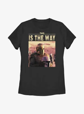 Star Wars The Mandalorian Initiation Womens T-Shirt
