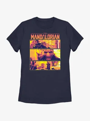 Star Wars The Mandalorian Pirates On Nevarro Standoff Womens T-Shirt