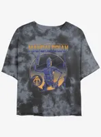 Star Wars The Mandalorian IG-11 Statue Tie-Dye Womens Crop T-Shirt