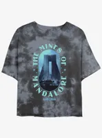 Star Wars The Mandalorian Mines of Mandalore Tie-Dye Womens Crop T-Shirt