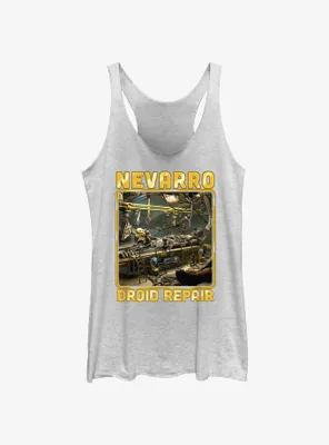 Star Wars The Mandalorian Nevarro Droid Repair Womens Tank Top