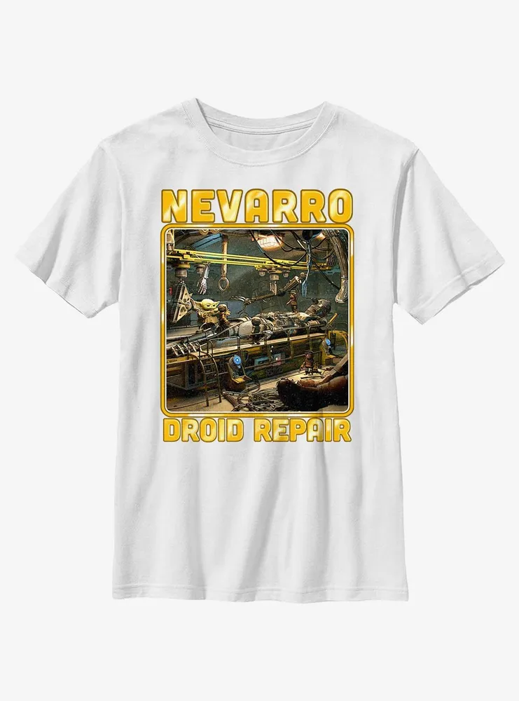 Star Wars The Mandalorian Nevarro Droid Repair Youth T-Shirt