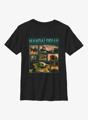 Star Wars The Mandalorian Adventures Through Mines of Mandalore Youth T-Shirt