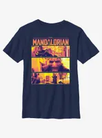 Star Wars The Mandalorian Pirates On Nevarro Standoff Youth T-Shirt