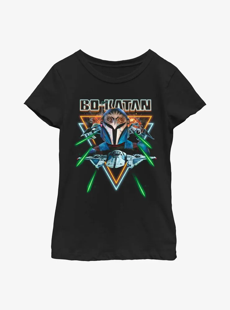 Star Wars The Mandalorian Bo-Katan Dogfight Youth Girls T-Shirt