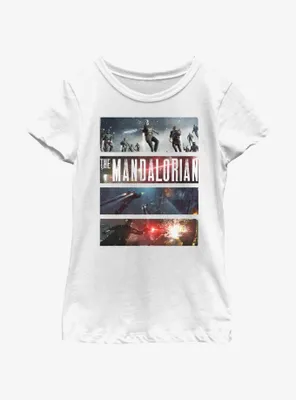 Star Wars The Mandalorian Big Battle Youth Girls T-Shirt
