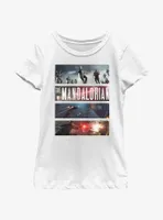 Star Wars The Mandalorian Big Battle Youth Girls T-Shirt