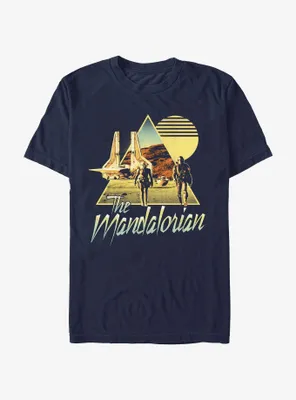 Star Wars The Mandalorian Bo-Katan & Din Djarin Sunset Nevarro Landing T-Shirt BoxLunch Web Exclusive