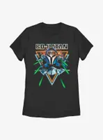 Star Wars The Mandalorian Bo-Katan Dogfight Womens T-Shirt