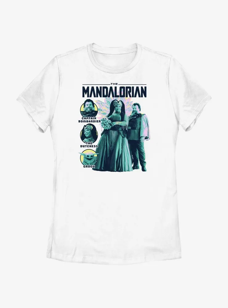 Star Wars The Mandalorian Captain and Dutchess Womens T-Shirt