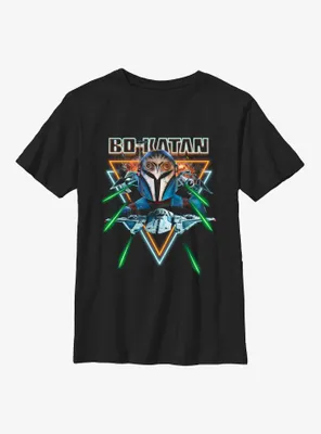 Star Wars The Mandalorian Bo-Katan Dogfight Youth T-Shirt