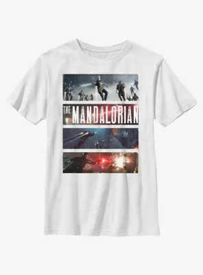 Star Wars The Mandalorian Big Battle Youth T-Shirt