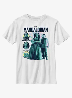 Star Wars The Mandalorian Captain and Dutchess Youth T-Shirt