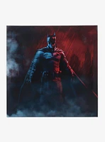 DC Comics The Batman Rain Scene Canvas Wall Decor