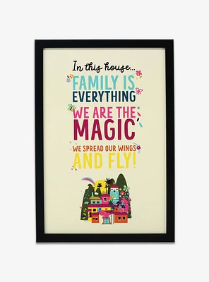 Disney Encanto In This House Rules Framed Wood Wall Decor