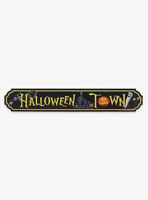 The Nightmare Before Christmas Halloween Town Metal Street Sign