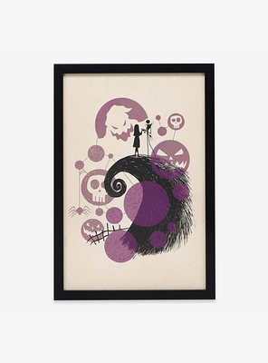 The Nightmare Before Christmas Spiral Hill Framed Wood Wall Decor