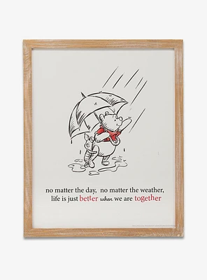 Disney Winnie The Pooh Better Together Framed Wood Wall Decor