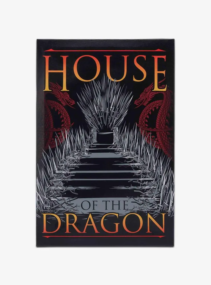 House Of The Dragon Iron Throne Canvas Wall Decor