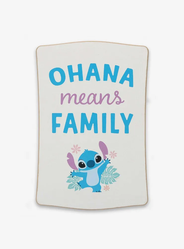 Disney Lilo & Stitch Ohana Means Family Tropical Wood Wall Decor