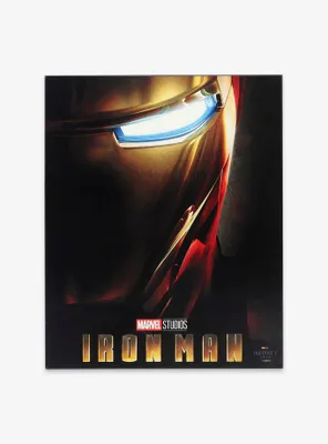 Marvel Iron Man Movie Poster Framed Wood Wall Decor