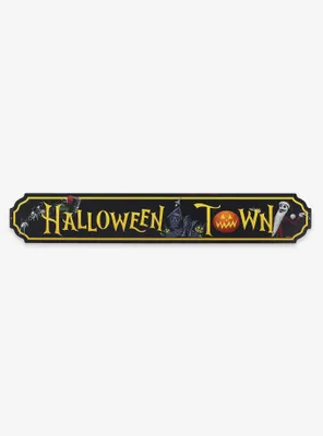 The Nightmare Before Christmas Halloween Town Metal Street Sign