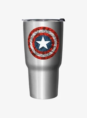 Marvel Captain America Comic Book Shield Travel Mug