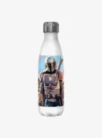 Disney The Mandalorian Family Postcard Water Bottle