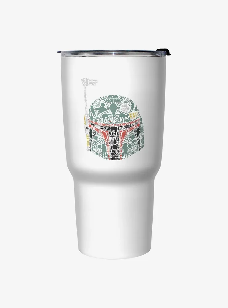 Star Wars Boba Helmet Icons Travel Mug