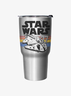Star Wars Vintage Falcon Stripes Travel Mug