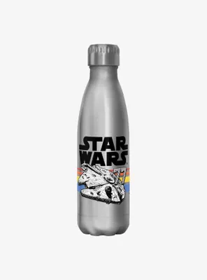 Star Wars Vintage Falcon Stripes Water Bottle