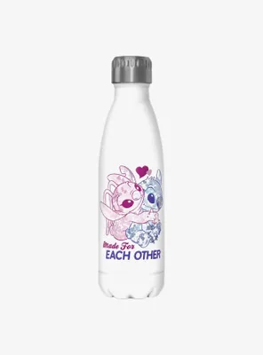 Disney Lilo & Stitch Angel and Stitch Made For Each Other Water Bottle