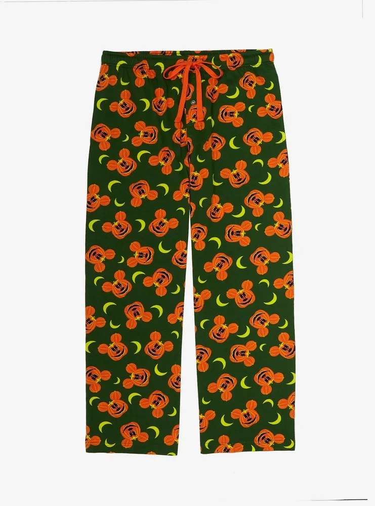 Boxlunch Disney Mickey Mouse Jack-o-Lantern Allover Print Plus Sleep Pants  - BoxLunch Exclusive