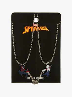 Marvel Spider-Man Miles Morales & Spider-Gwen Bestie Necklace Set - BoxLunch Exclusive