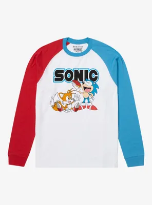 Sonic the Hedgehog Tails & Contrast Sleeve Raglan T-Shirt - BoxLunch Exclusive