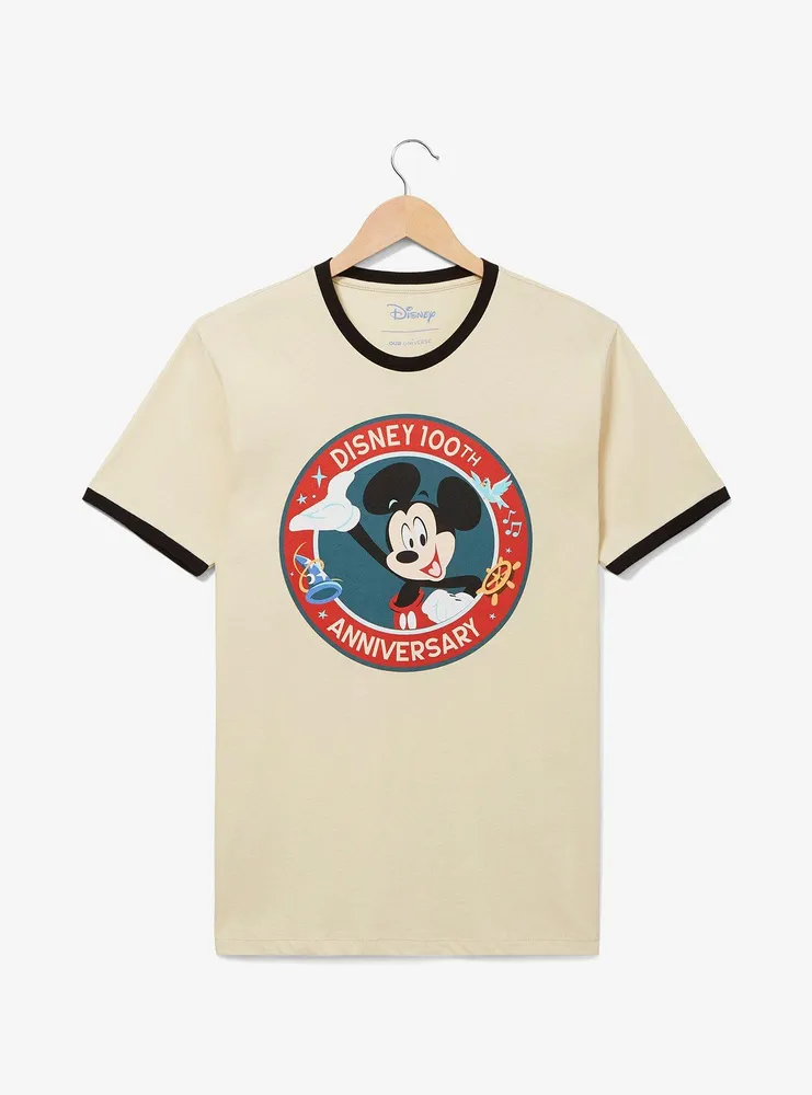Disney 100th Anniversary Mickey Mouse Ringer T-Shirt - BoxLunch Exclusive