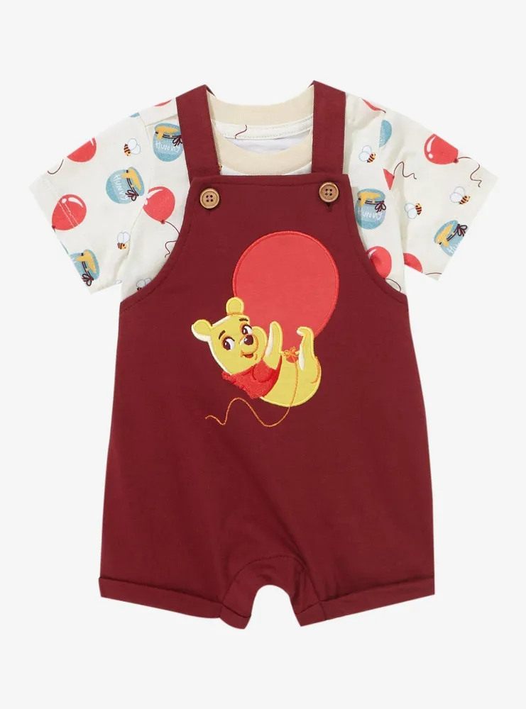 Disney 100 Winnie the Pooh Balloons Infant Overall Set - BoxLunch Exclusive