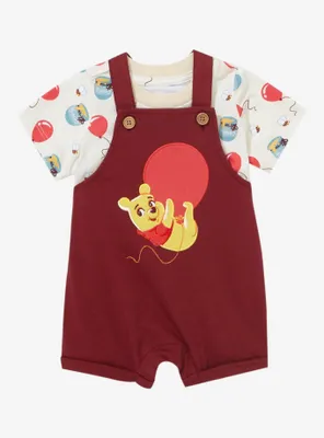 Disney 100 Winnie the Pooh Balloons Infant Overall Set - BoxLunch Exclusive