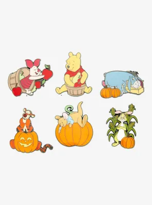 Loungefly Disney Winnie the Pooh Fall Characters Blind Box Enamel Pin - BoxLunch Exclusive
