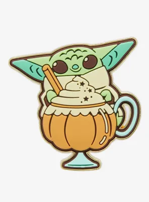 Loungefly Star Wars Mandalorian Grogu Pumpkin Spice Scented Pin - BoxLunch Exclusive