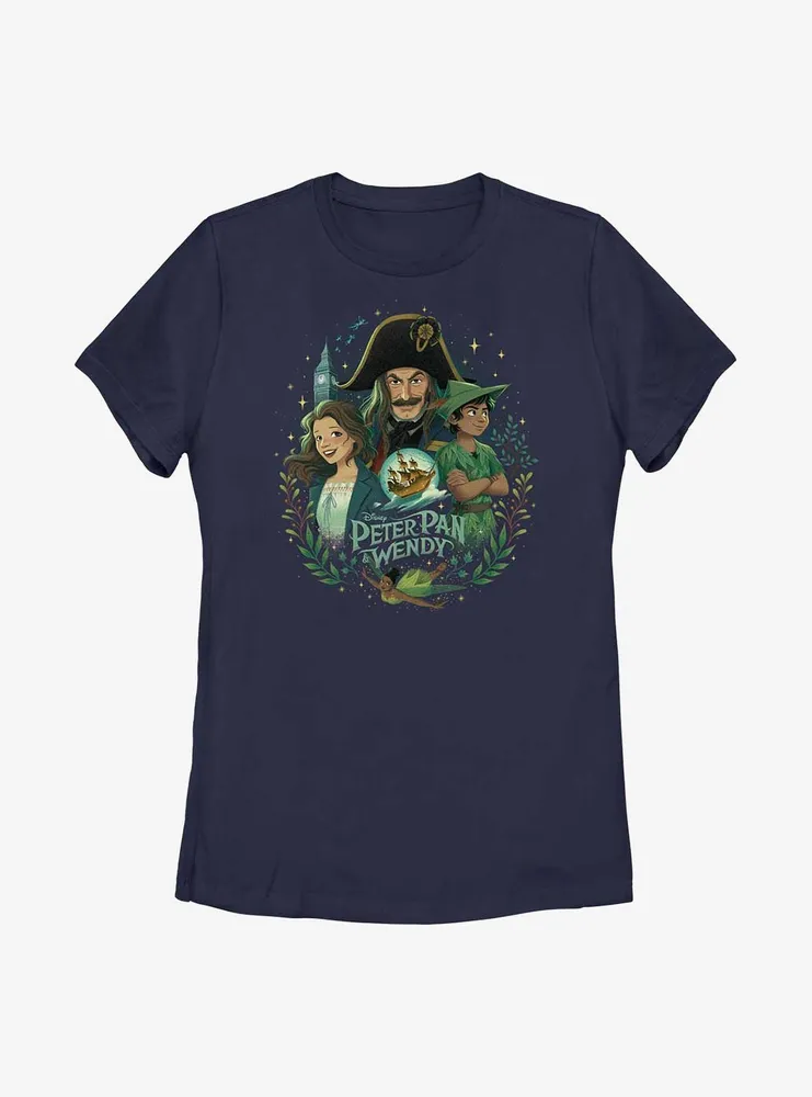 Disney Peter Pan & Wendy Group Womens T-Shirt