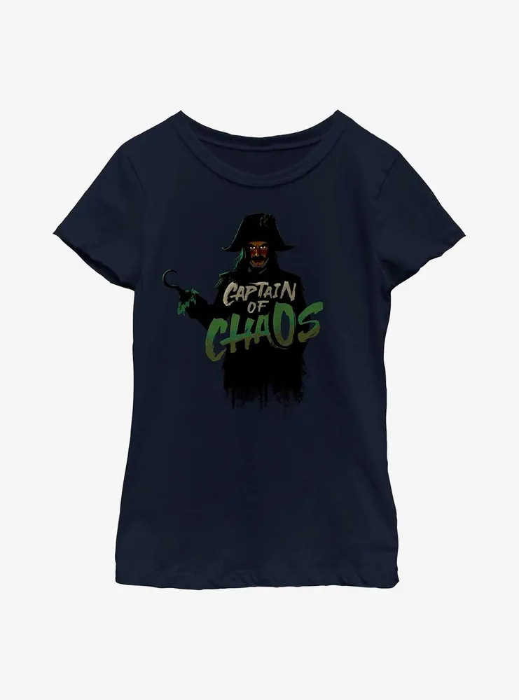 Disney Peter Pan & Wendy Hook Captain Of Chaos Youth Girls T-Shirt