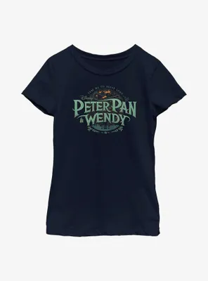 Disney Peter Pan & Wendy To Neverland Title Youth Girls T-Shirt