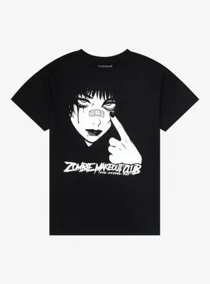Zombie Makeout Club Bandage Eyelid Girl T-Shirt