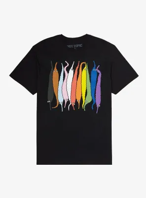 Rainbow Squiggle Worms T-Shirt