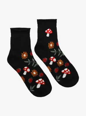 Ladybug Forest Ankle Socks
