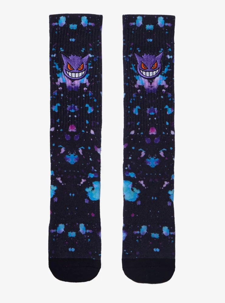 Pokemon Gengar Splatter Crew Socks