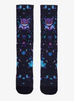 Pokemon Gengar Splatter Crew Socks